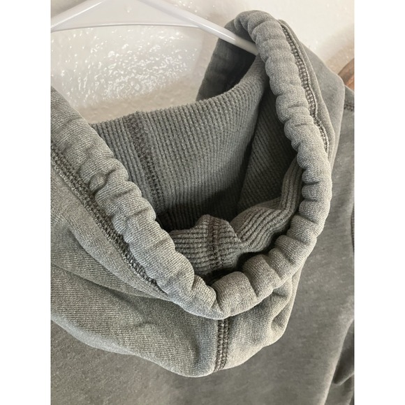 Vintage Y2k Hollister Hoodie Womens Medium Gray Embroidered Sweatshirt 2000s - Picture 6 of 6